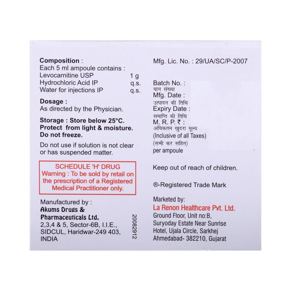 Lacarnit Injection