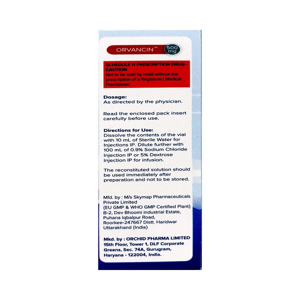 Orvancin 500mg Infusion