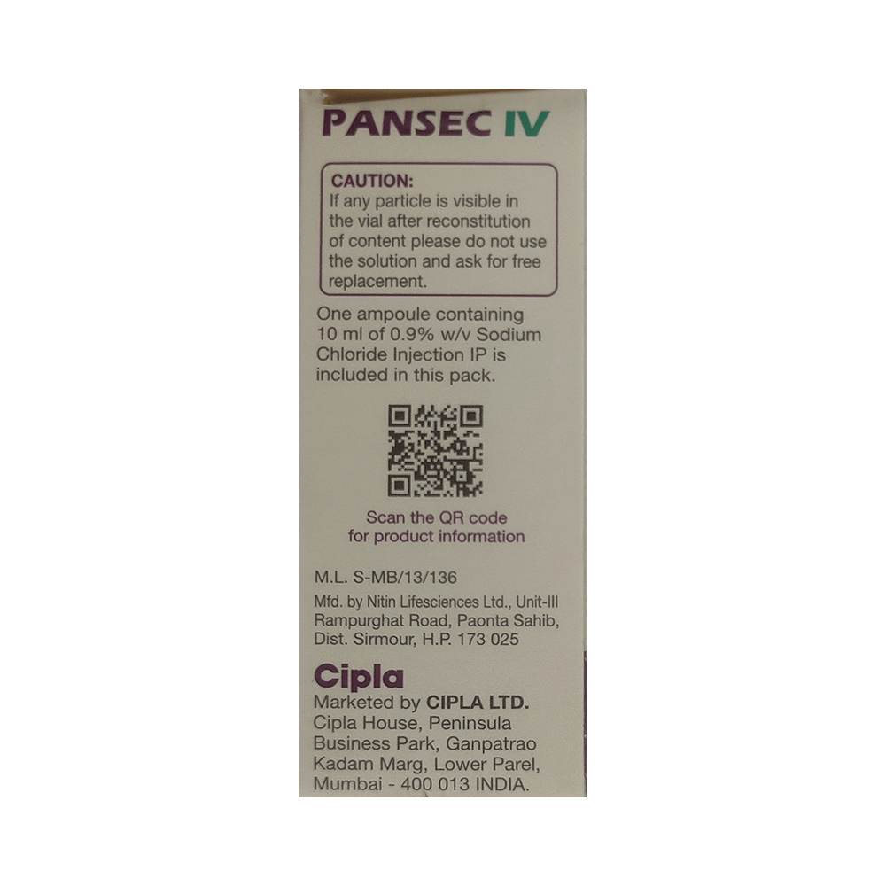 Pansec 40mg Injection