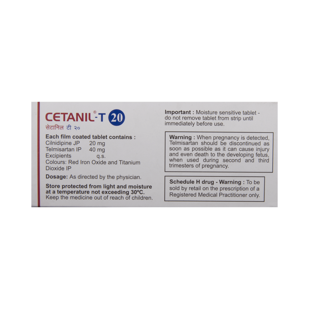 Cetanil T 20 Tablet