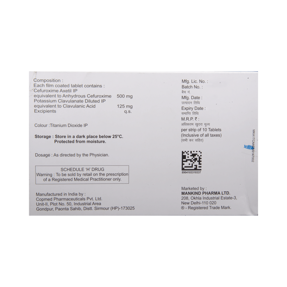 Cefakind-CV 500 Tablet