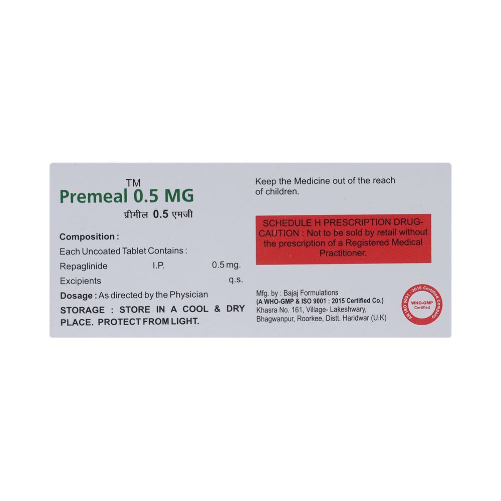Premeal 0.5mg Tablet