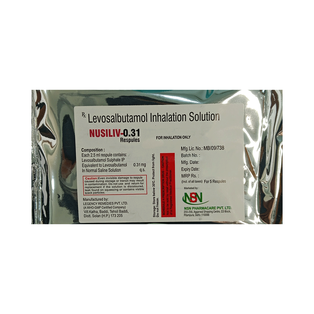 Nusiliv 0.31 Respule (2.5ml Each)