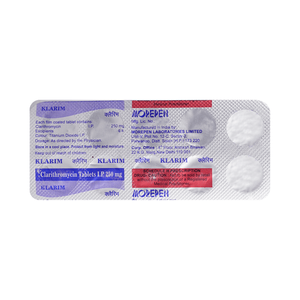 Klarim 250mg Tablet