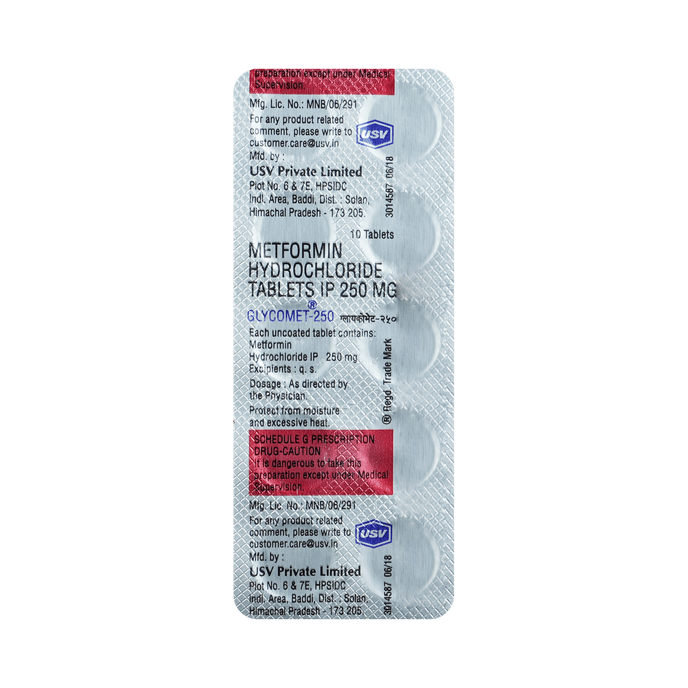 Glycomet 250 Tablet