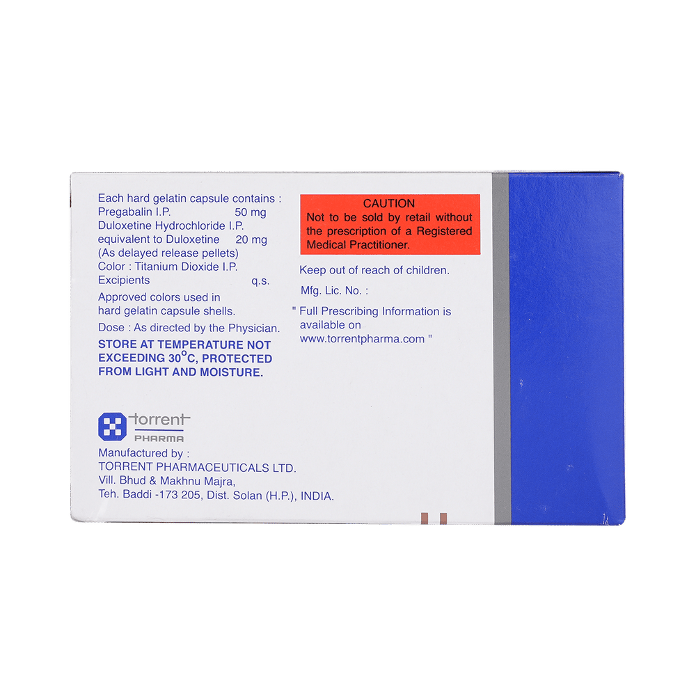 Pregalin D 50mg/20mg Capsule
