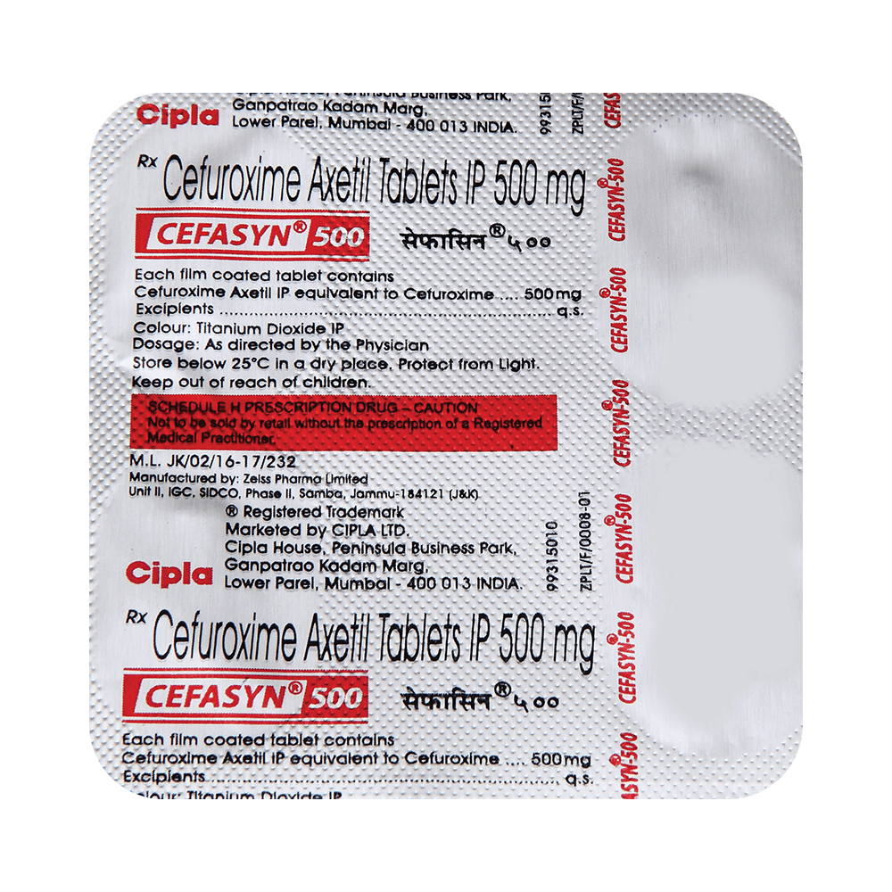 Cefasyn 500 Tablet