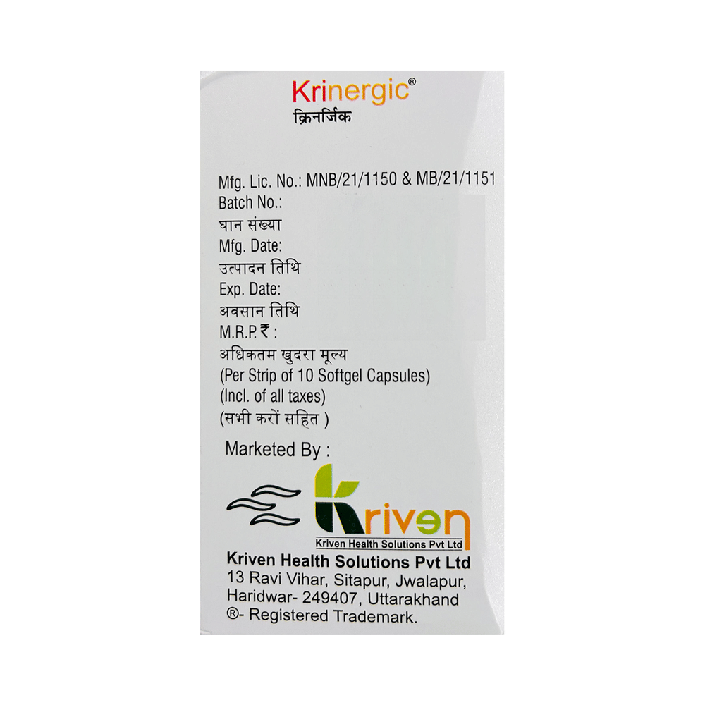 Krinergic Softgel Capsule