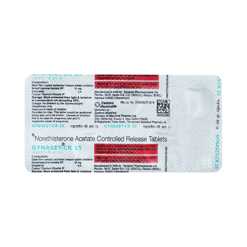 Gynaset-CR 15 Tablet