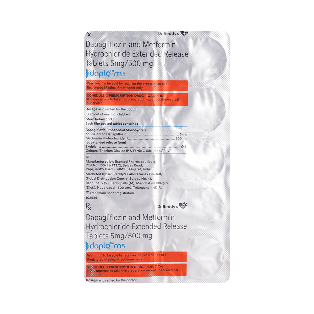 Daplo M 5mg/500mg Tablet