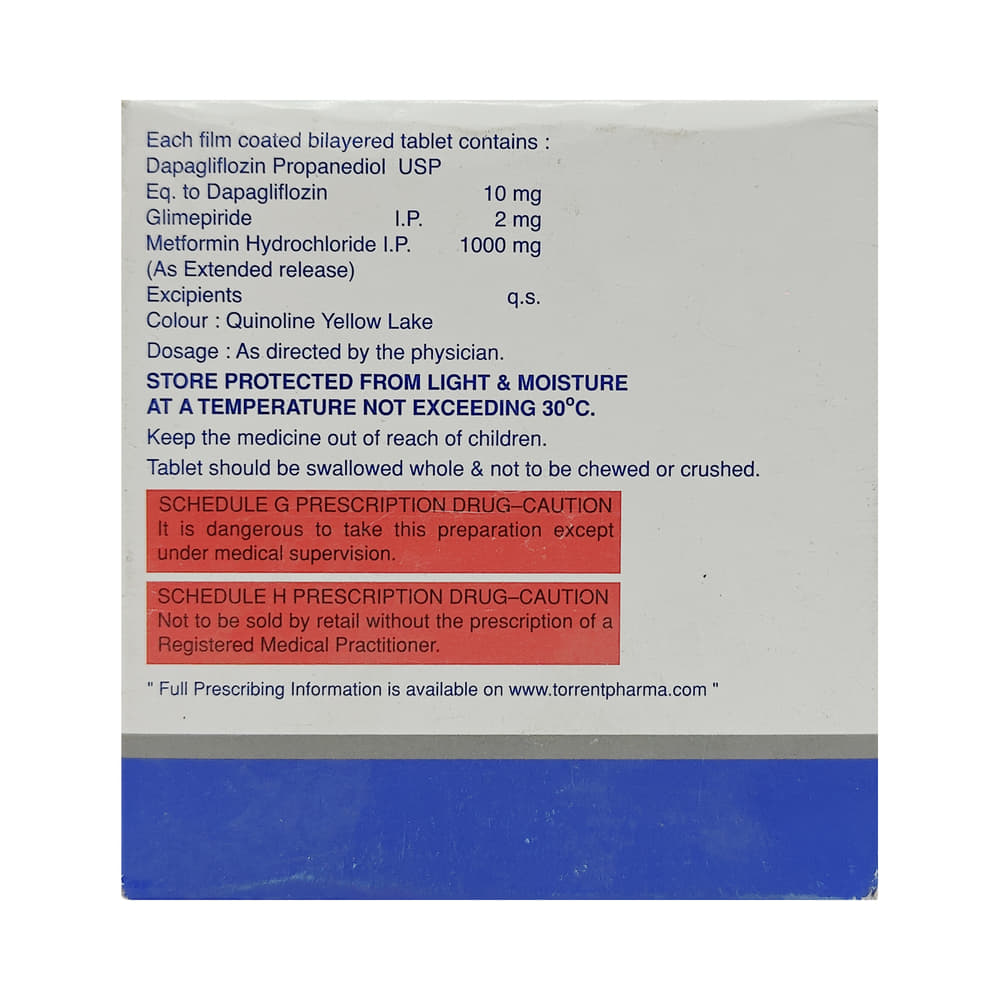 Glucreta GM 10mg/2mg/1000mg Tablet