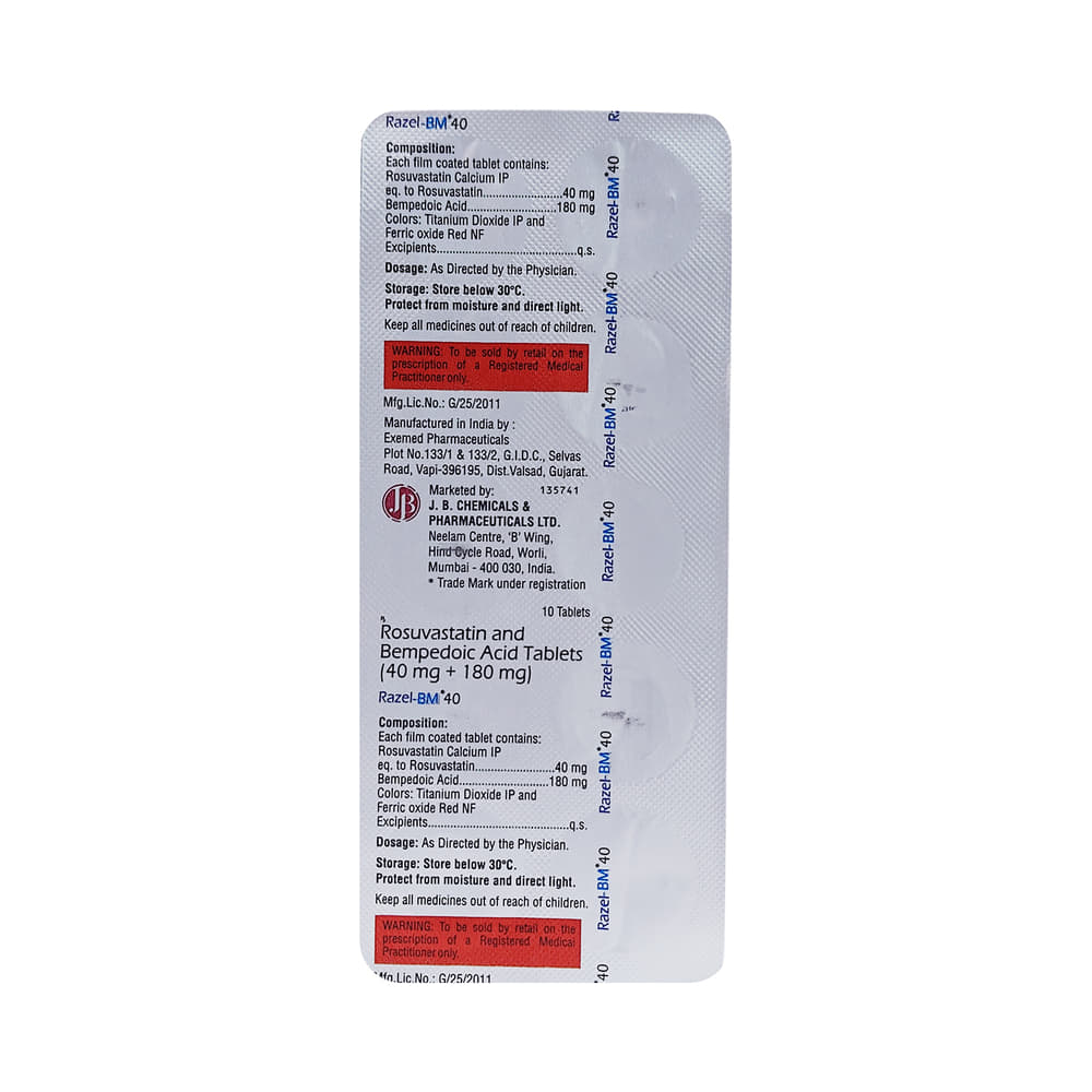 Razel BM 180mg/40mg Tablet