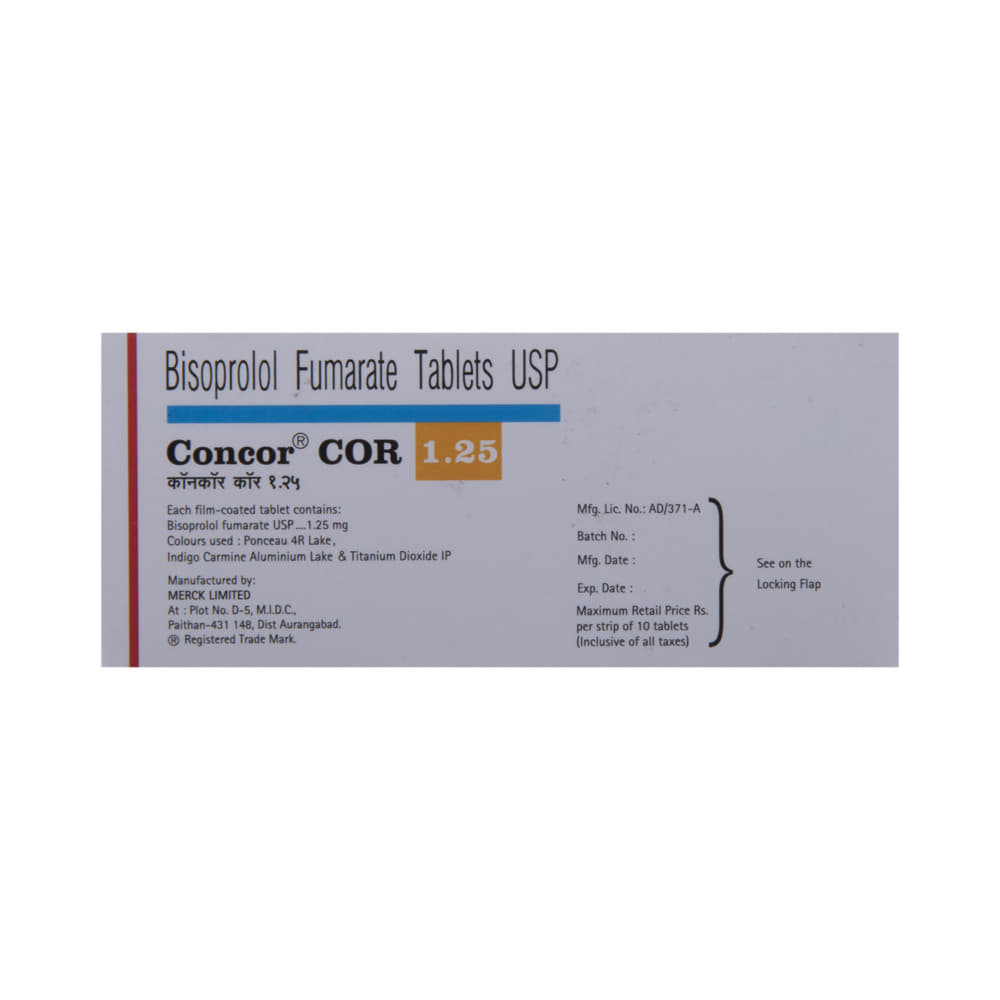 Concor COR 1.25 Tablet