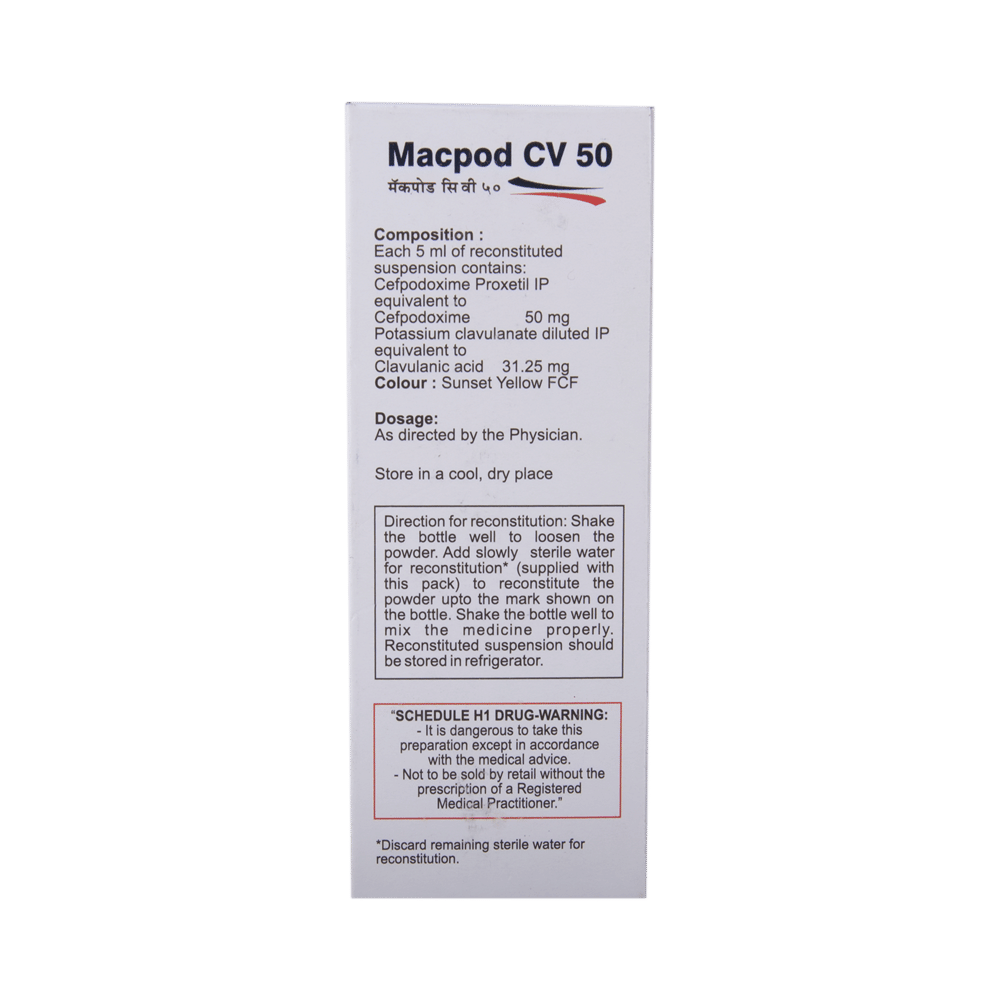 Macpod CV 50 Powder for Oral Suspension