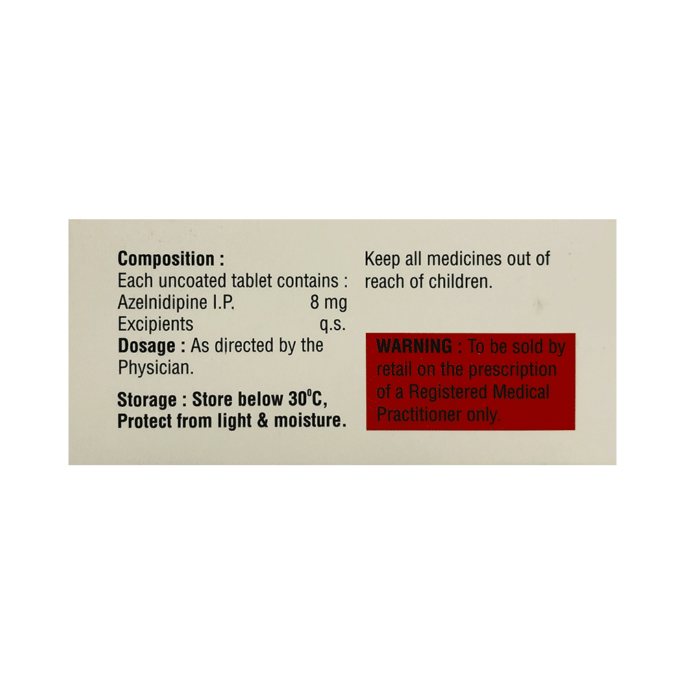 Azeldip 8mg Tablet