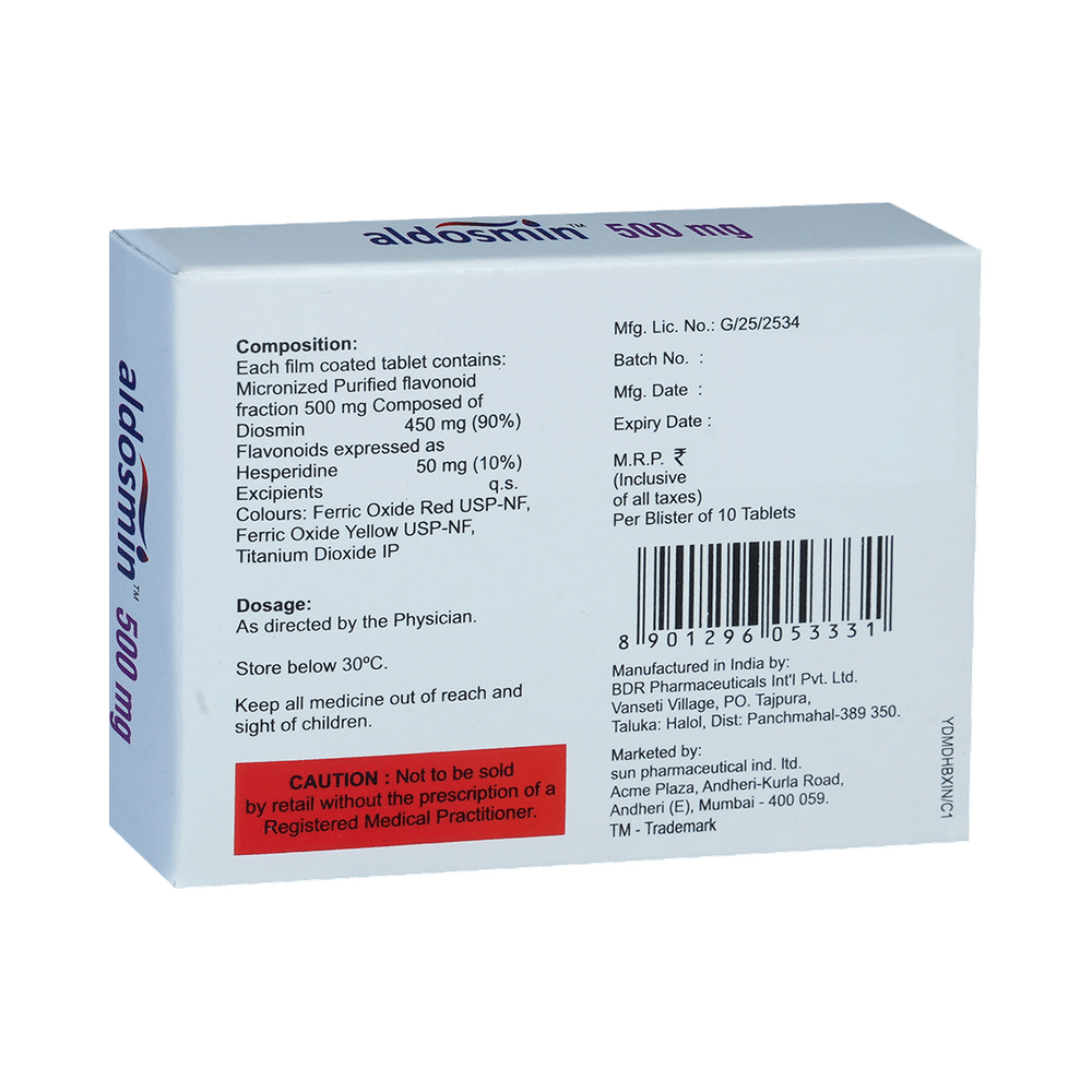 Aldosmin 500mg Tablet