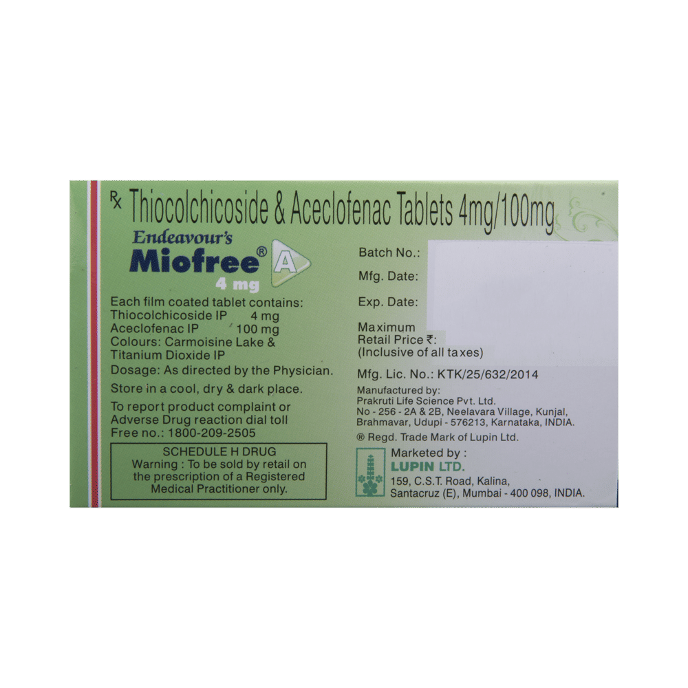 Miofree A 4mg Tablet