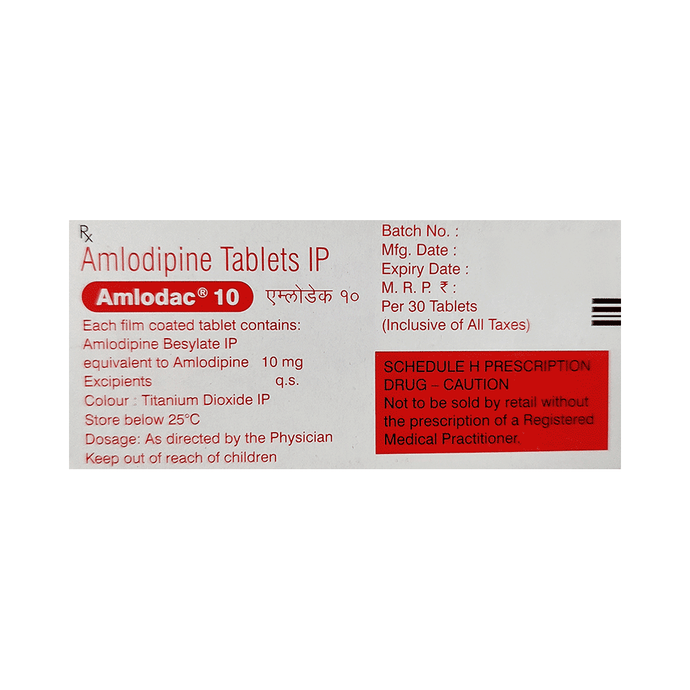 Amlodac 10 Tablet