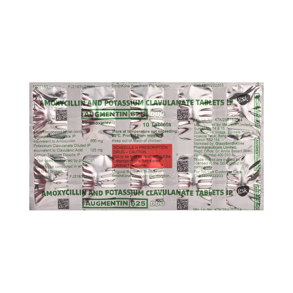 Augmentin 625 Duo Tablet