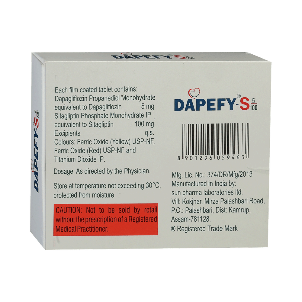 Dapefy S 5mg/100mg Tablet