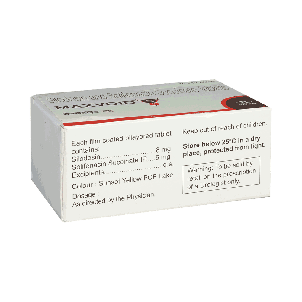 Maxvoid S 8mg/5mg Tablet