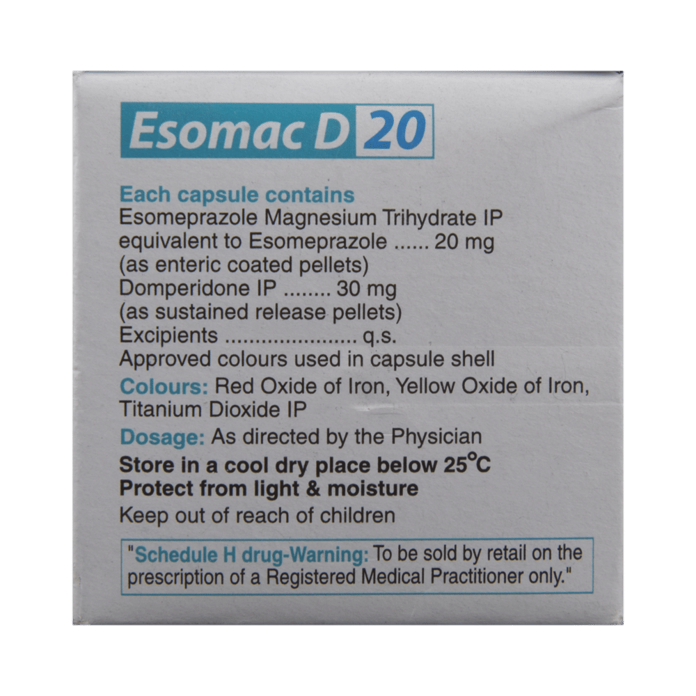 Esomac D 20 Capsule SR