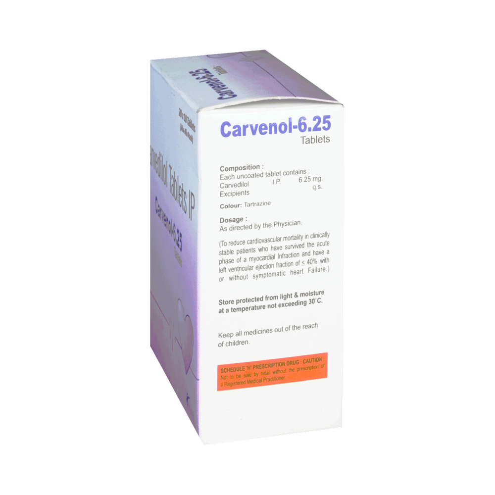 Carvenol 6.25mg Tablet