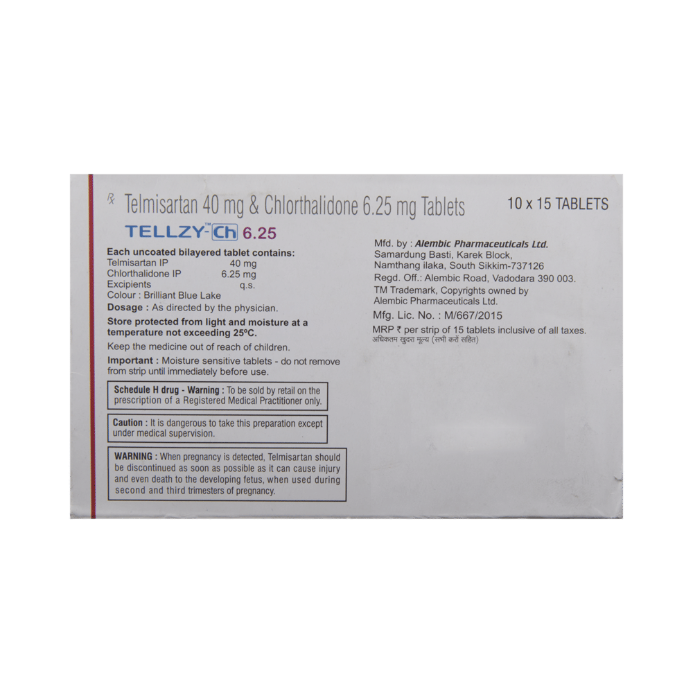 Tellzy-CH 6.25 Tablet
