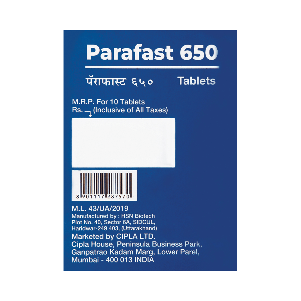 Parafast 650mg Tablet