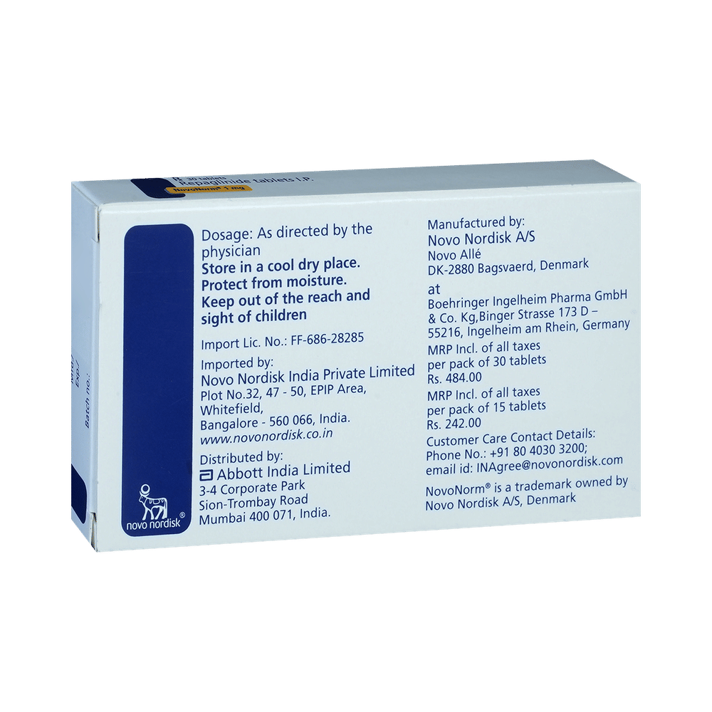 Novonorm 1mg Tablet