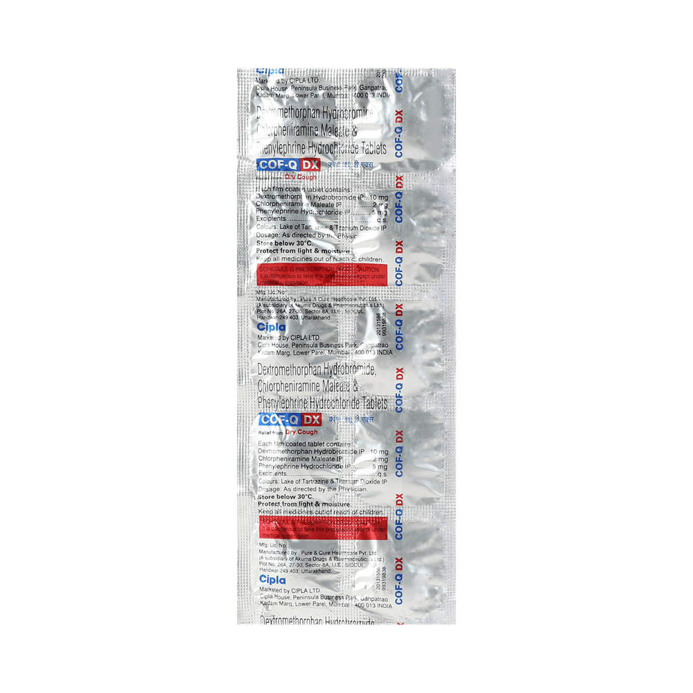 Cof Q DX 5mg/2mg/10mg Tablet