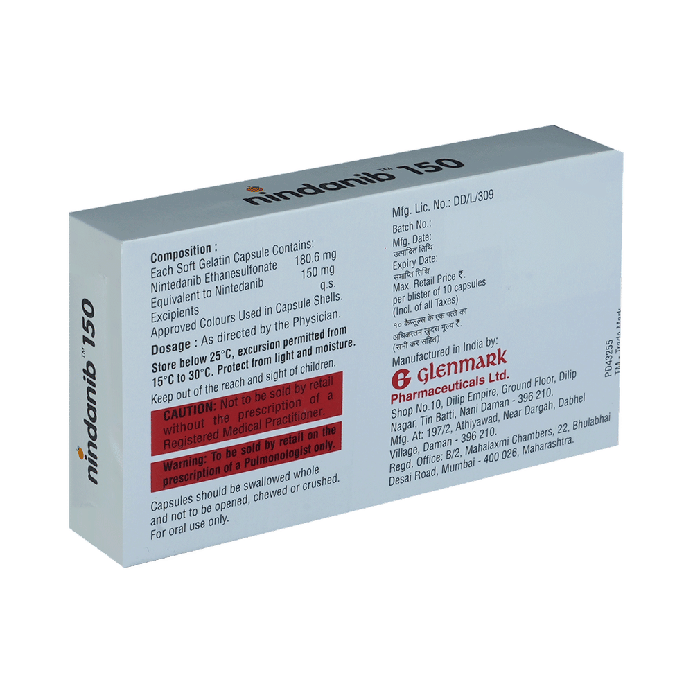 Nindanib 150 Soft Gelatin Capsule
