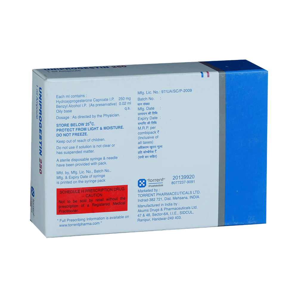 Uniprogestin 250 Injection