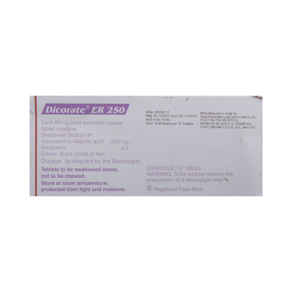 Dicorate ER 250 Tablet