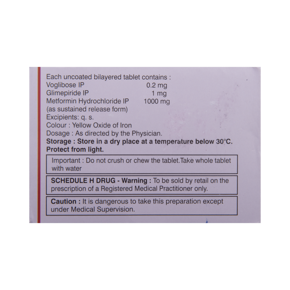 Glycomet Trio Forte 1 Tablet SR