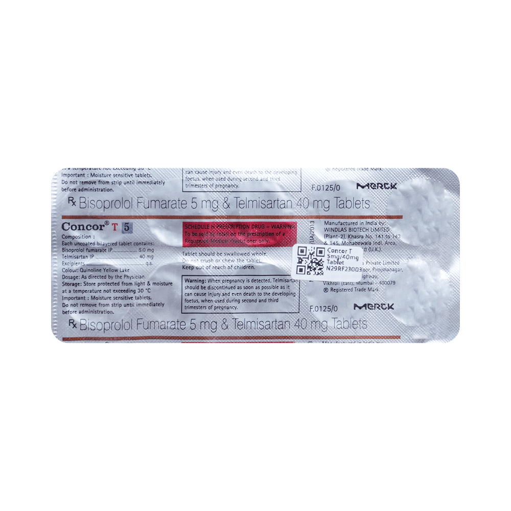 Concor T 5mg/40mg Tablet