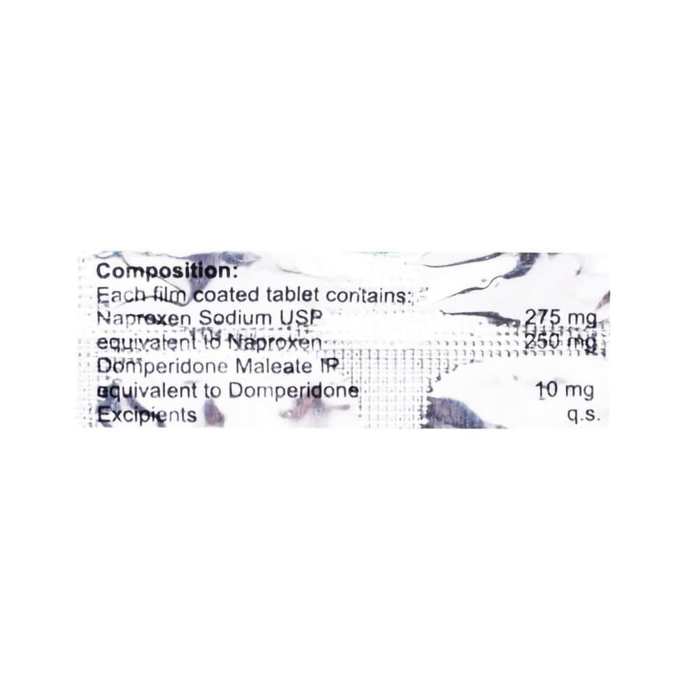 Naprowel Plus 250mg/10mg Tablet