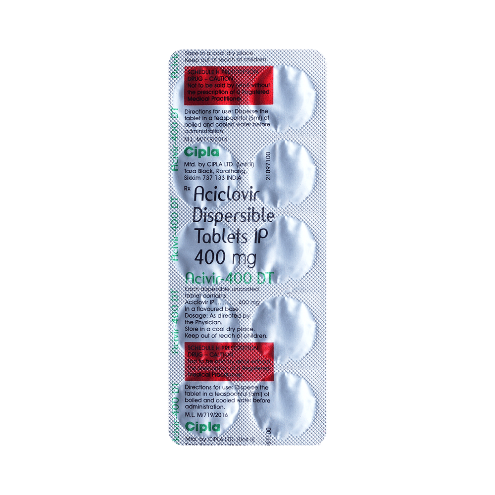 Acivir 400 DT Tablet