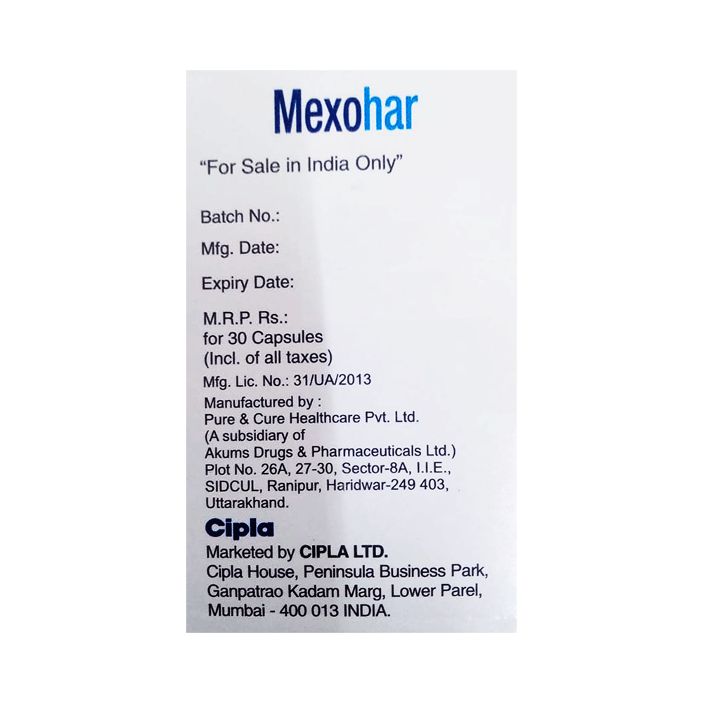 Mexohar 150mg Capsule