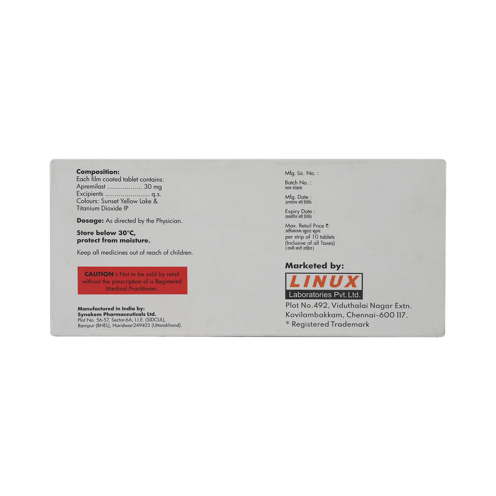 Aprenext 30mg Tablet
