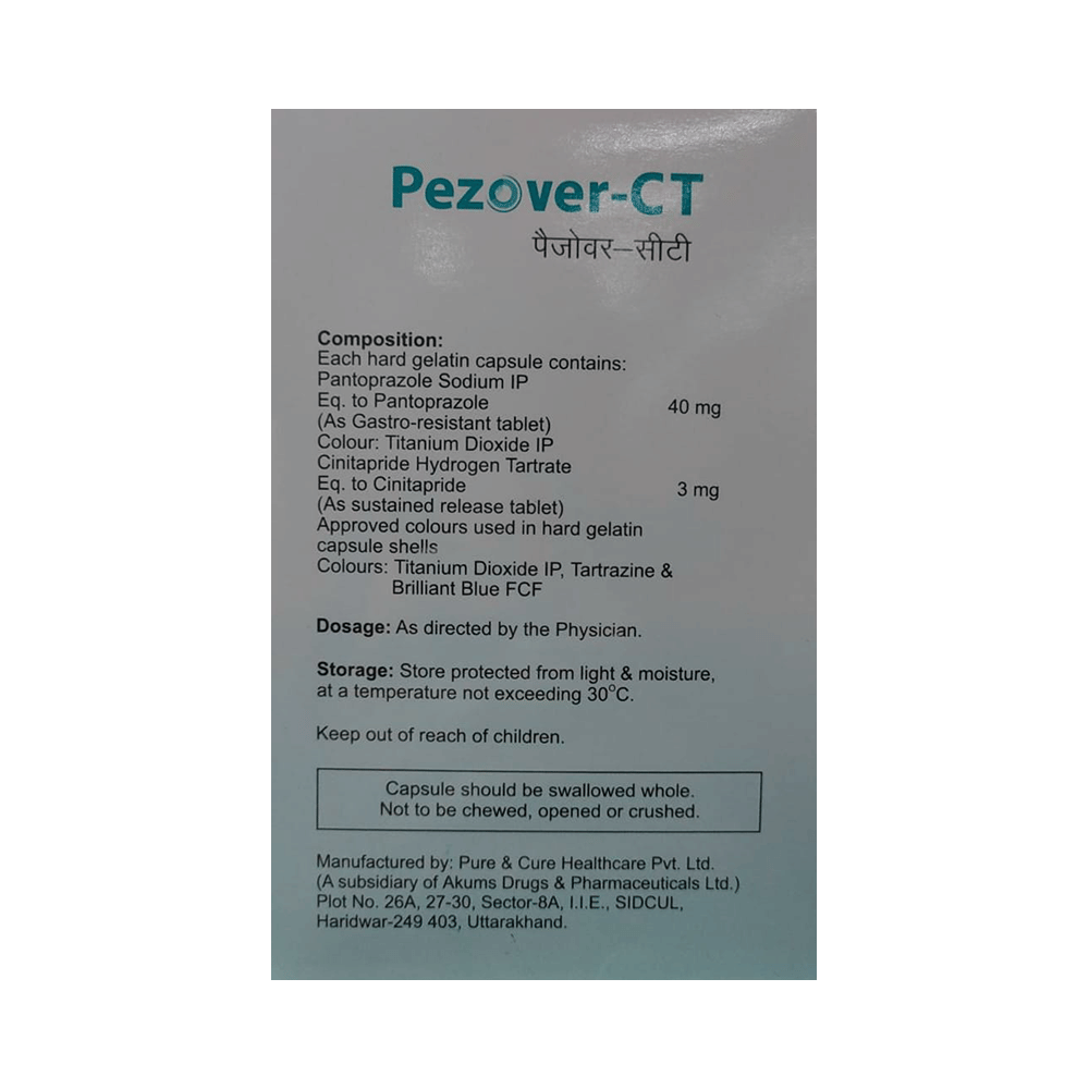 Pezover CT 3mg/40mg Capsule