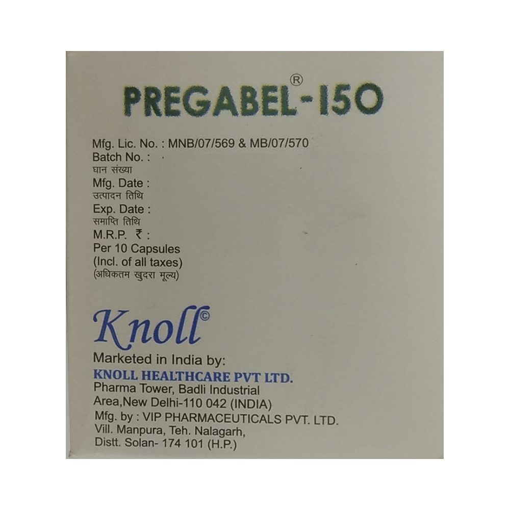 Pregabel 150mg Capsule