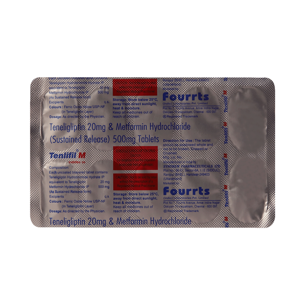 Tenlifil M 500mg/20mg Tablet