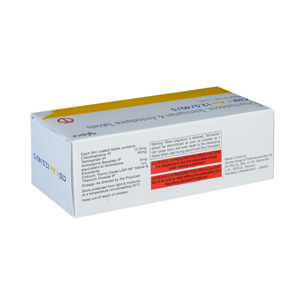 CTD-T AM 12.5/40/5 Tablet