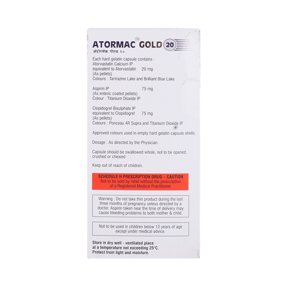 ATORmac Gold 20 Capsule