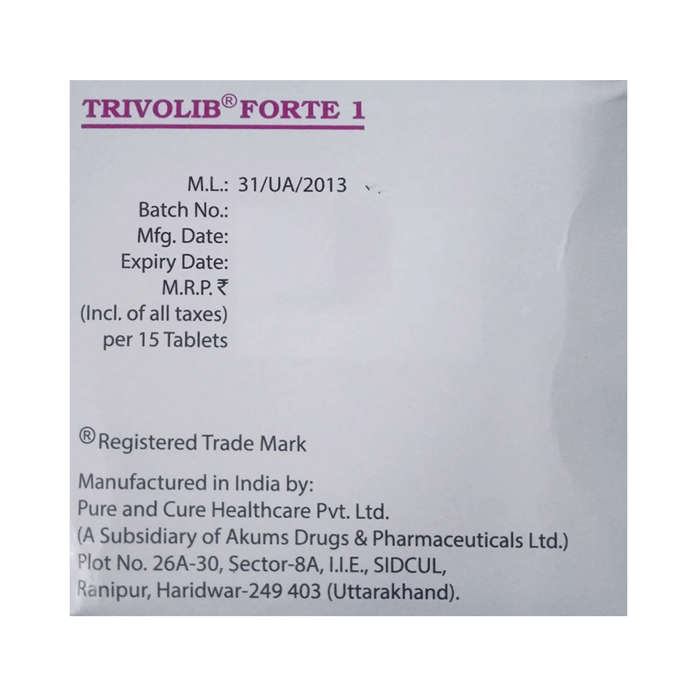 Trivolib Forte 1 Tablet ER