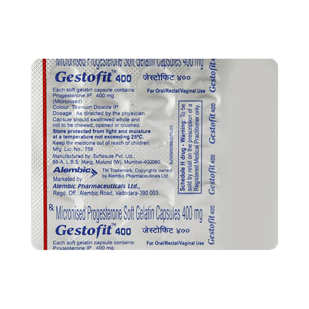 GestoFIT 400 Soft Gelatin Capsule