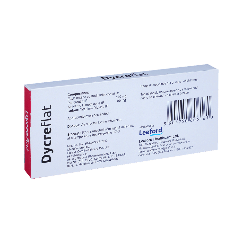 Dycreflat 170mg/80mg Tablet
