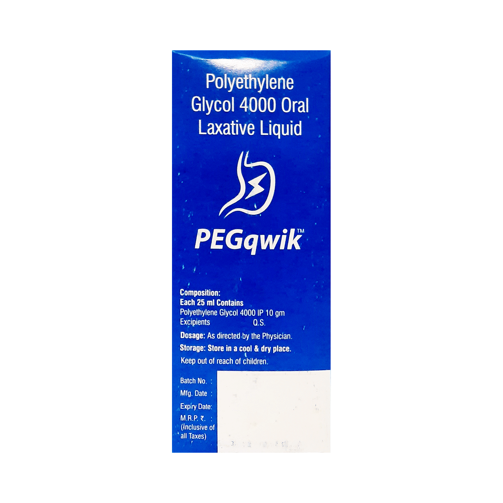 Pegqwik Oral Laxative Liquid Sugar Free