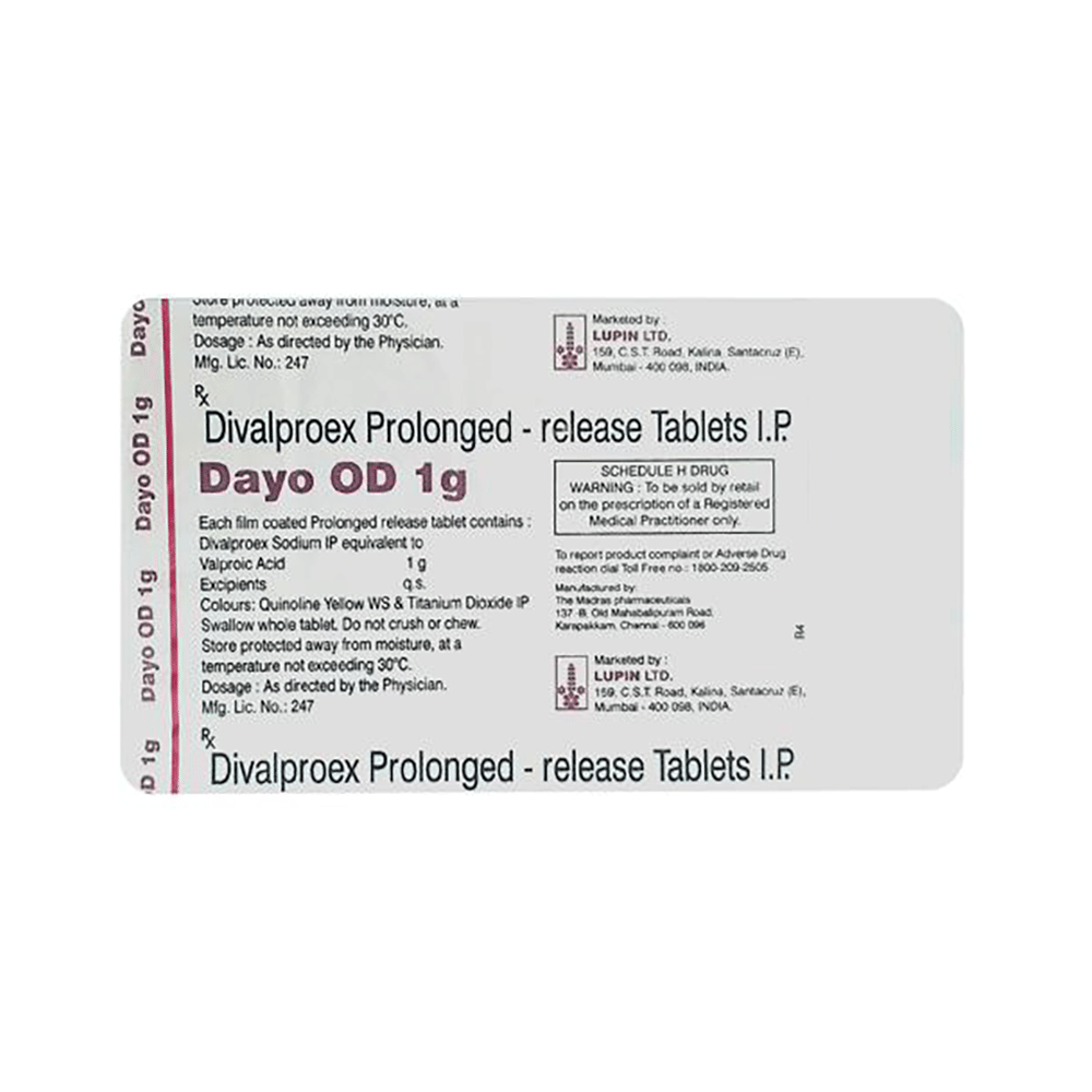 Dayo  OD 1gm Tablet PR